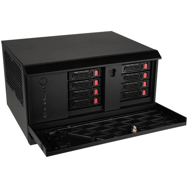 SilverStone SST-CS381 v1.1 Mini-ITX Storage, juodas