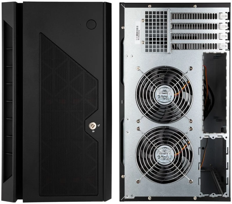 SilverStone SST-CS381 v1.1 Mini-ITX Storage, juodas
