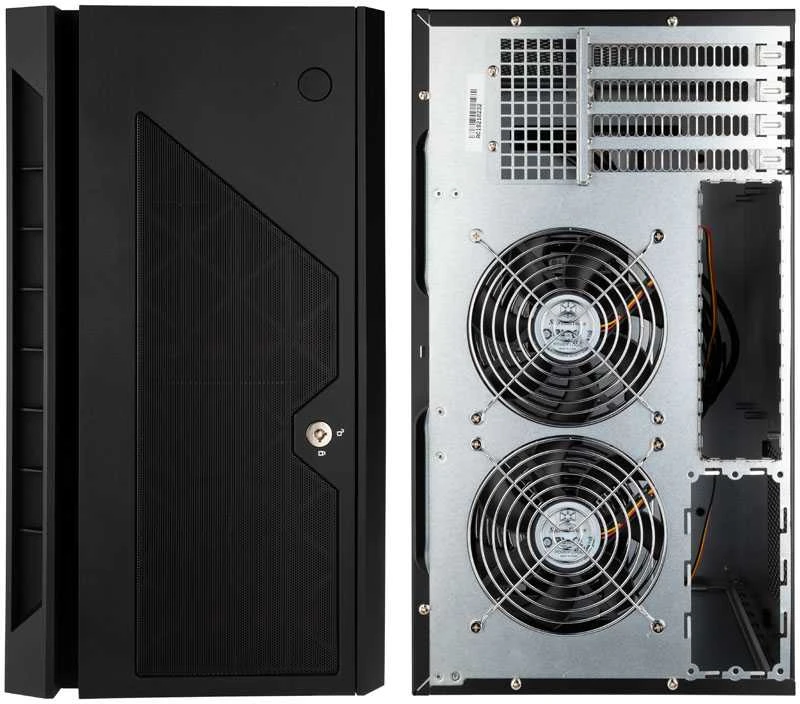 SilverStone SST-CS381 v1.1 Mini-ITX Storage, juodas