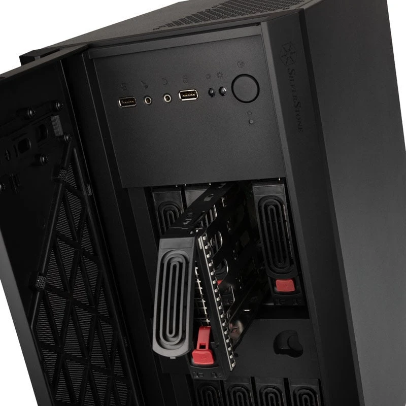 SilverStone SST-CS381 v1.1 Mini-ITX Storage, juodas