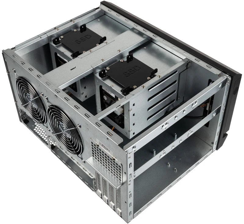 SilverStone SST-CS381 v1.1 Mini-ITX Storage, juodas