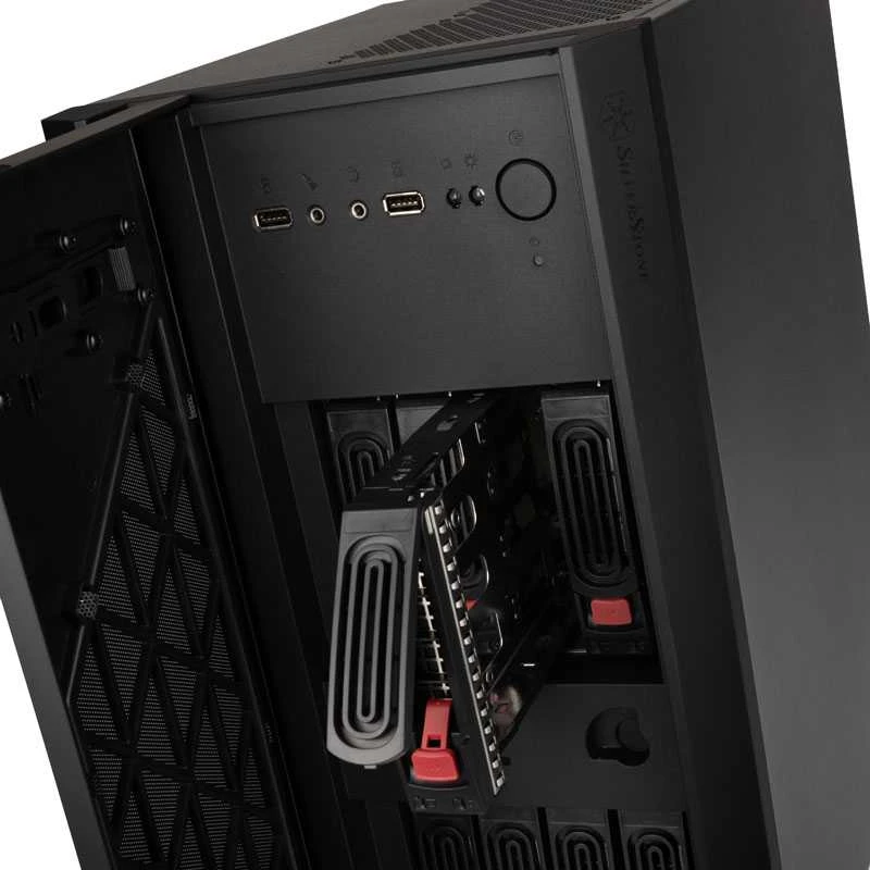 SilverStone SST-CS381 v1.1 Mini-ITX Storage, juodas