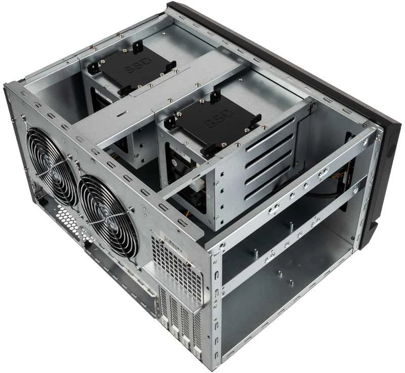 SilverStone SST-CS381 v1.1 Mini-ITX Storage, juodas