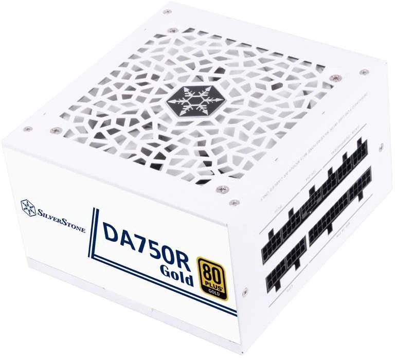 „SilverStone SST-DA750R-GMA-WWW“, kompiuterio maitinimo šaltinis - baltas, 1x 12 kontaktų ATX3.0, 4x PCIe, kabelių valdymas, 750 vatų