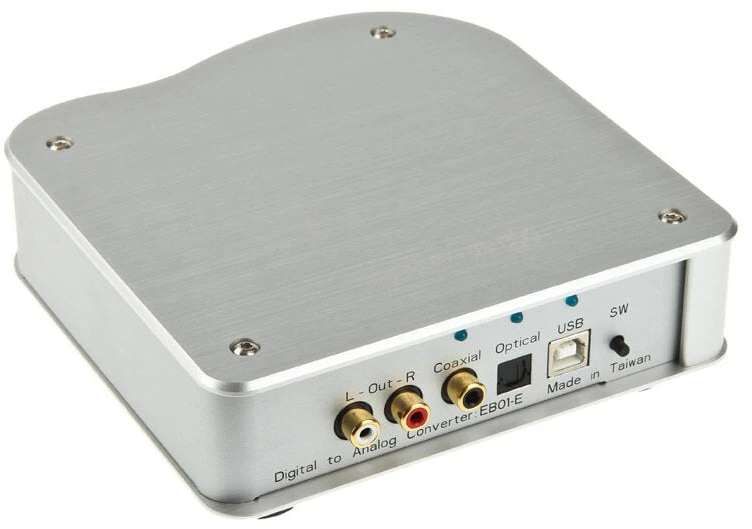 SilverStone SST-EB01S-E Ensemble skaitmeninis-analoginis keitiklis – sidabrinės spalvos