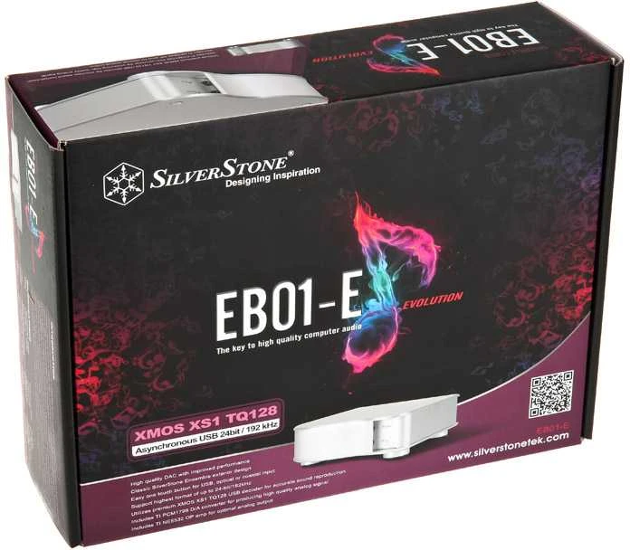 SilverStone SST-EB01S-E Ensemble Digital to Analog Converter – sidabro spalvos