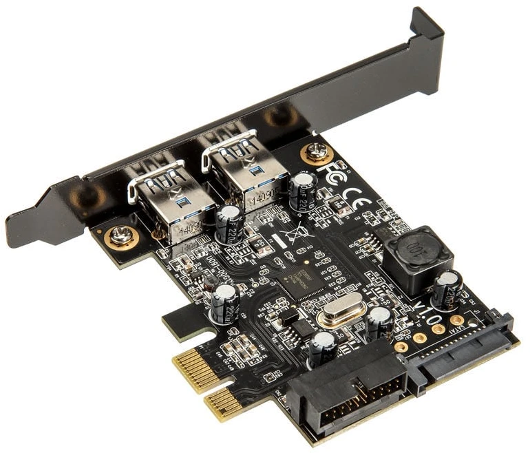 SilverStone BA504 SST-EC04-E PCIe plokštė, skirta 2 vidinėms/išorinėms USB 3.0 jungtims