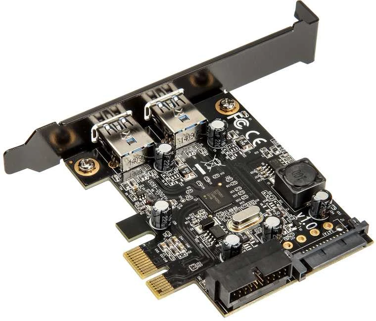 SilverStone BA504 SST-EC04-E PCIe plokštė, skirta 2 vidinėms/išorinėms USB 3.0 jungtims