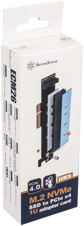 „SilverStone SST-ECM26-V2 M.2“ prievadas (M-Key) PCIe 4.0 x 4 sąsajoje