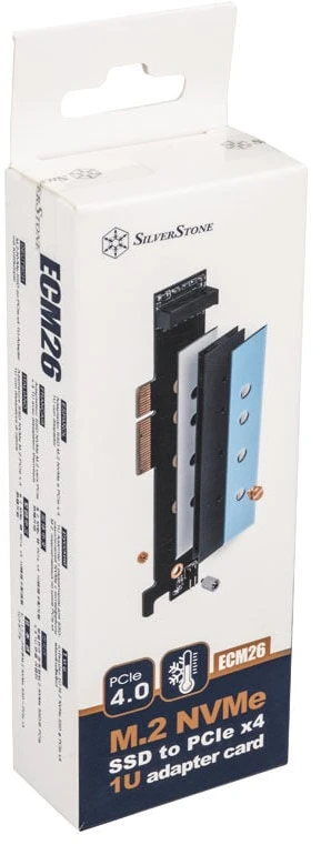 „SilverStone SST-ECM26-V2 M.2“ prievadas (M-Key) PCIe 4.0 x 4 sąsajoje
