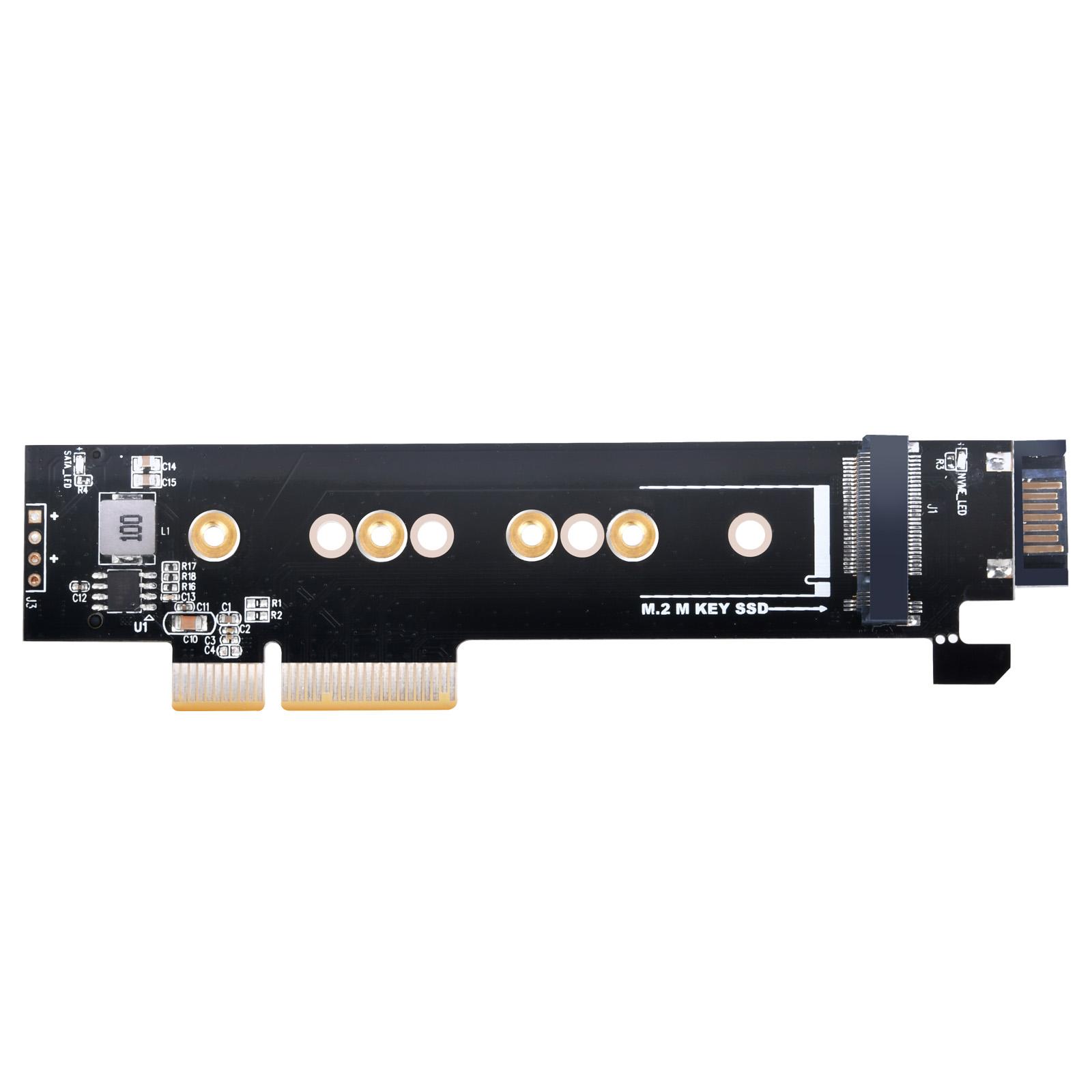 SilverStone Silverstone SST-ECM28 M.2/SATA Adapterkarte, PCIe 4.0, 1x M-Key, 1x SATA
