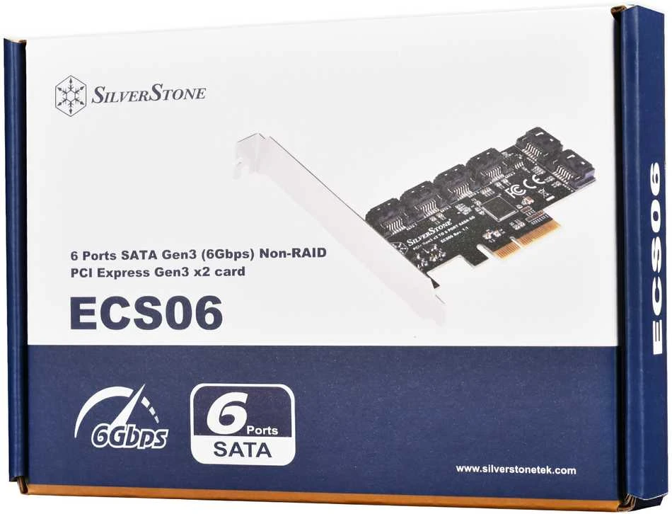 Kontroler SilverStone PCIe 3.0 x4 - 6x SATA III (SST-ECS06)