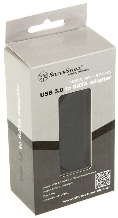 Kieszeń SilverStone (SSTEP02BUSB3.0zuSATAAdapterschwarz)