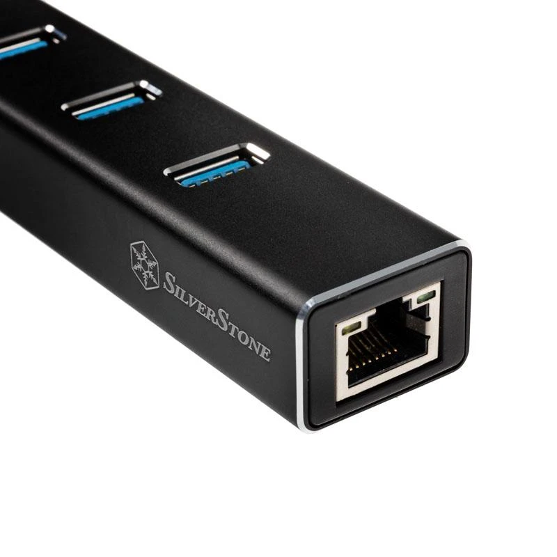 SilverStone USB šakotuvas su RJ-45 LAN jungtimi