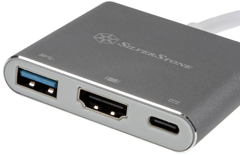 „SilverStone“ USB-C stotis / replikatorius (EP08C)