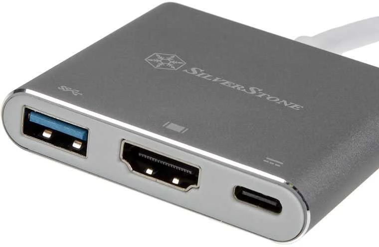 „SilverStone“ USB-C stotis / replikatorius (EP08C)