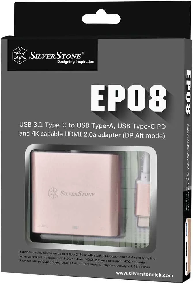 „SilverStone EP08P“ stotis / replikatorius (SST-EP08P)