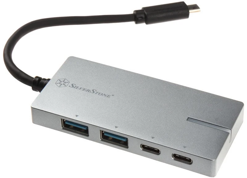 HUB USB SilverStone 2x USB-C + 2x USB-A 3.1 Gen1 (SST-EP09C)