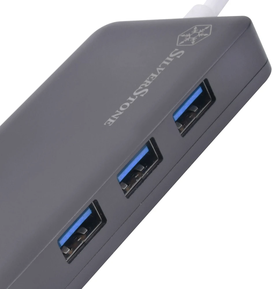HUB USB SilverStone SST-EP14C - USB 3.1 Typ-C Gen1 auf HDMI, 3x USB 3.1 Gen 1 Type-A, 1x USB 3.1 Gen 1 Type-C (PD 2.0 charging)