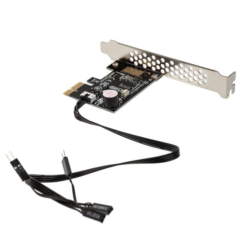 „SilverStone SST-ES02-PCIe“ – nuotolinio valdymo pultas, skirtas kompiuterio įjungimui / išjungimui