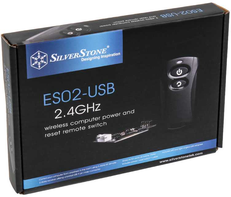 SilverStone SST-ES02-USB, nuotolinio valdymo pultas kompiuterio įjungimui / išjungimui