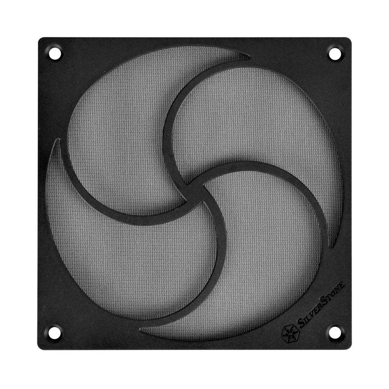 „SilverStone SST-FF125B“ magnetinis didelio srauto dulkių filtras, juodas – 120 mm