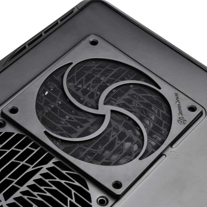 „SilverStone SST-FF125B“ magnetinis didelio srauto dulkių filtras, juodas – 120 mm