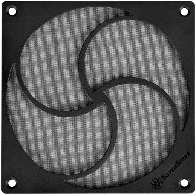 „SilverStone SST-FF125B“ magnetinis didelio srauto dulkių filtras, juodas – 120 mm