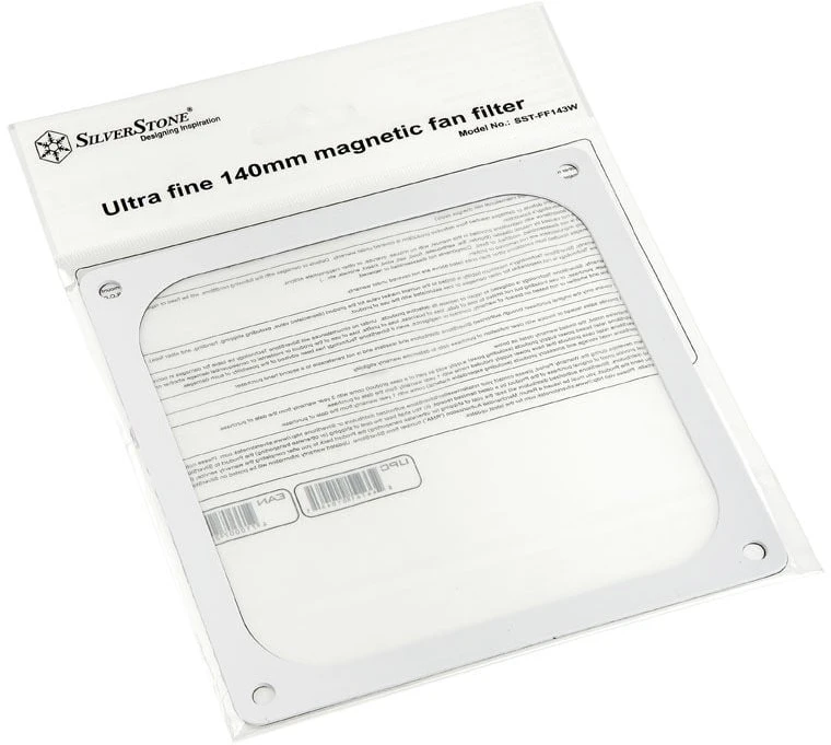 SilverStone SST-FF143W magnetischer Staubfilter, baltas – 140mm