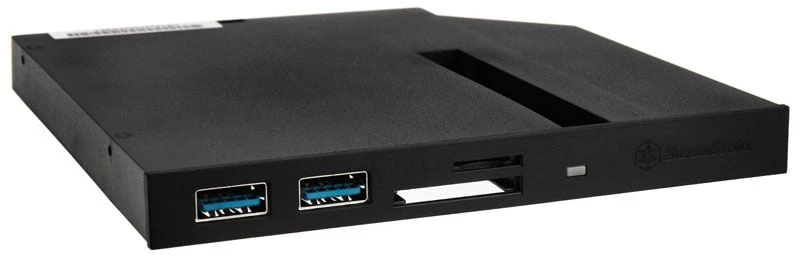 SilverStone Slim ODD 12,7 mm skyrelis, skirtas M.2 SATA diskui (SST-FPS01)