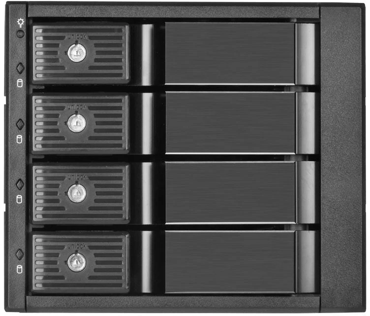 SilverStone SilverStone SST-FS304-12G Externes 3,5-col.-Gehäuse, 4-Bay - juodas