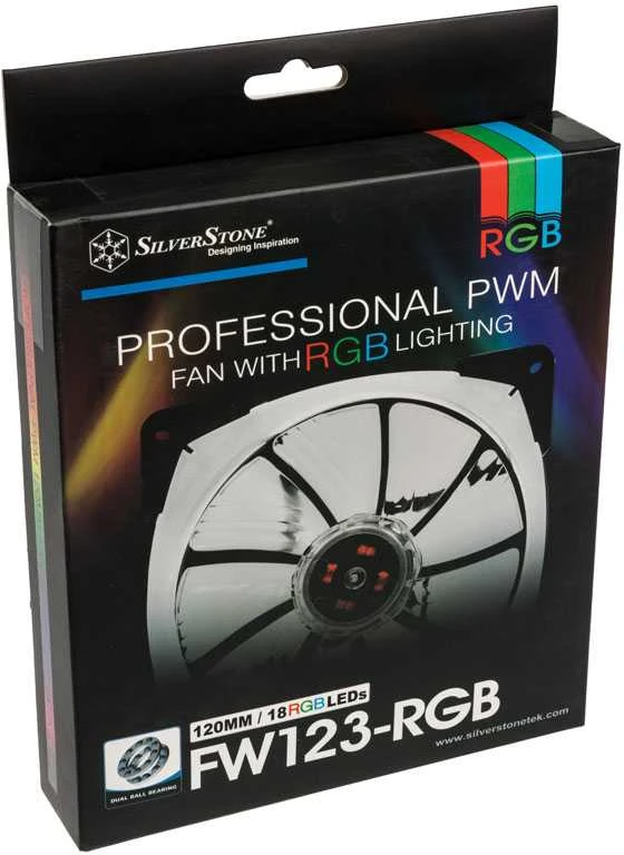 Silverstone 120mm RGB LED korpuso ventiliatorius