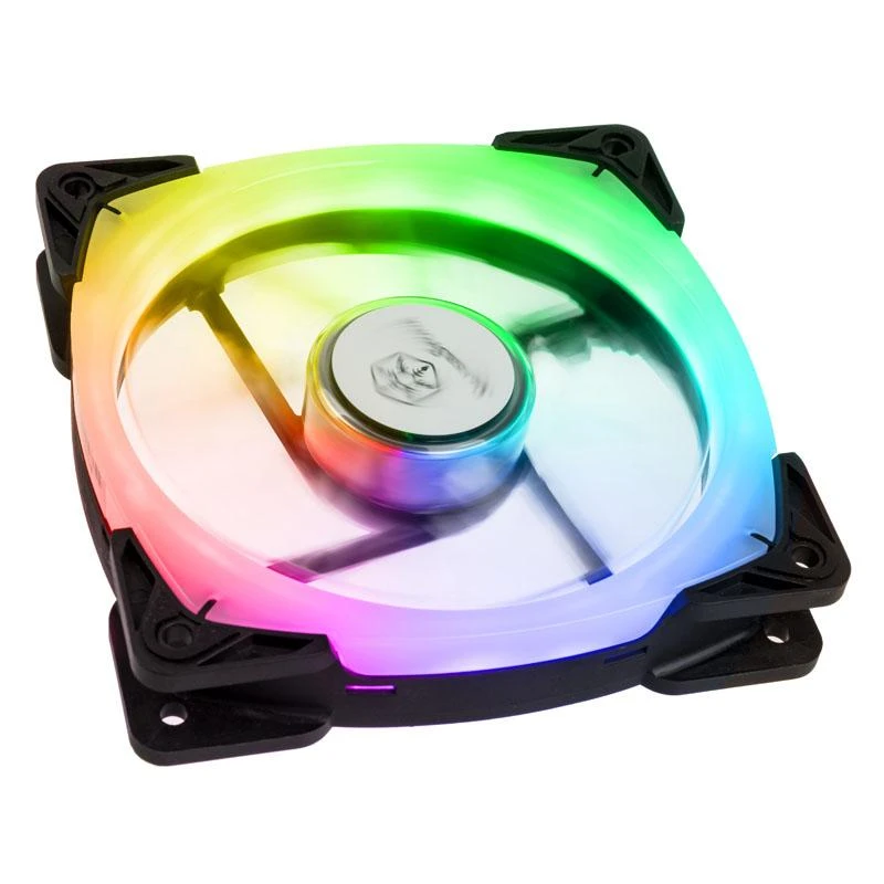 Silverstone 120mm RGB ventiliatorius su permatomu rėmeliu
