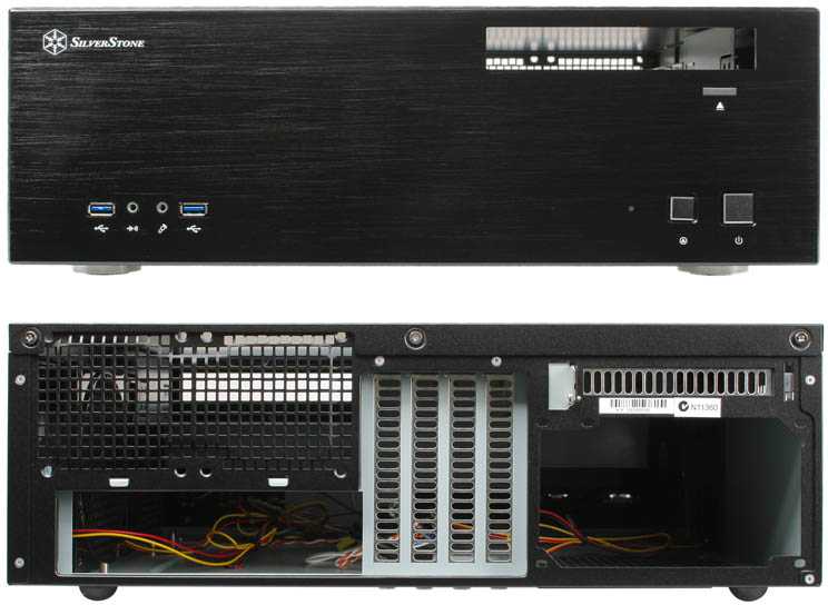 PC korpusas Silverstone SST-GD04B USB 3.0 Grandia HTPC Micro ATX, Juodas