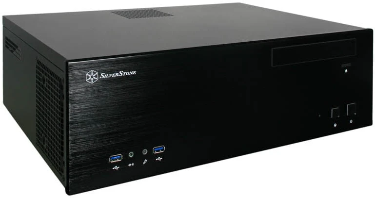 PC korpusas Silverstone SST-GD04B USB 3.0 Grandia HTPC Micro ATX, Juodas