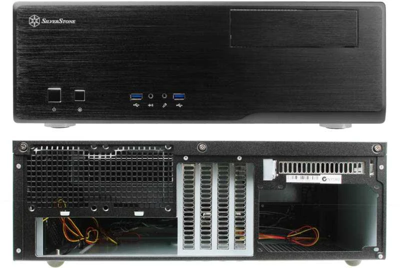 SilverStone Grandia 05 Kompiuterio važiuoklė USB 3.0 x 2, Mic x1, Spk x1, Juodas, Micro ATX, Maitinimo blokas Komplekte Ne