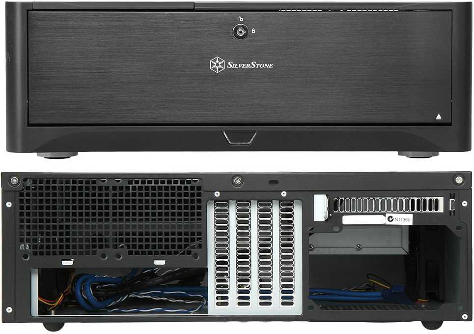 PC korpusas Silverstone SST-GD06B Grandia HTPC Micro ATX, Juodas