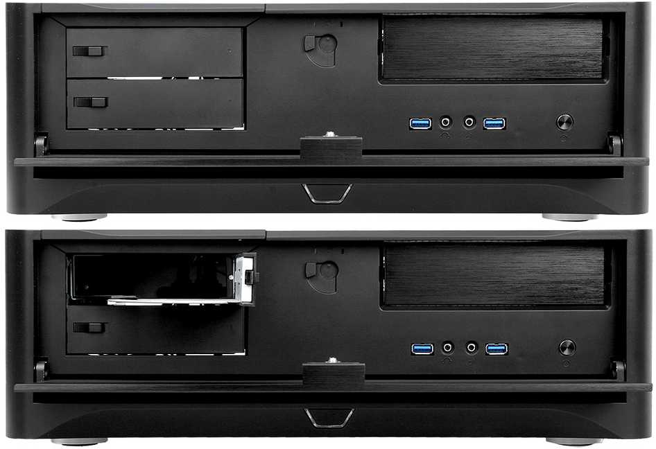 PC korpusas Silverstone SST-GD06B Grandia HTPC Micro ATX, Juodas