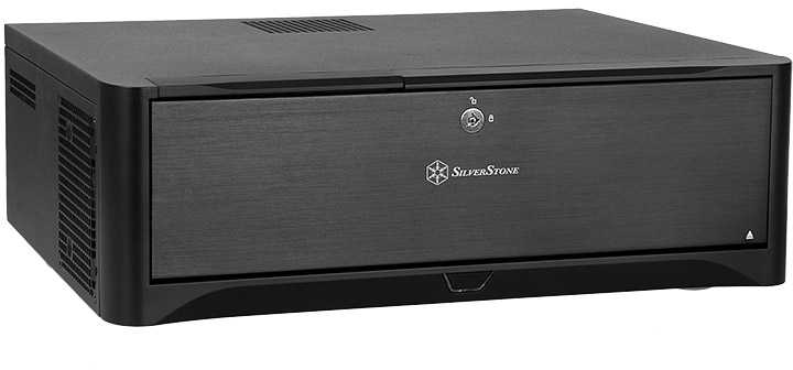 PC korpusas Silverstone SST-GD06B Grandia HTPC Micro ATX, Juodas