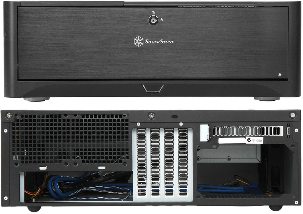 PC korpusas Silverstone SST-GD06B Grandia HTPC Micro ATX, Juodas