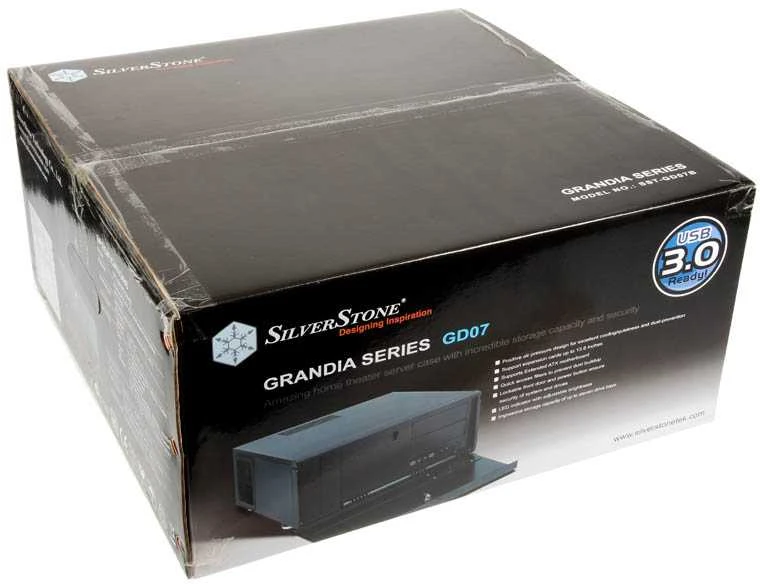 SilverStone SST–GD07B USB 3.0 Grandia Desktop – juoda