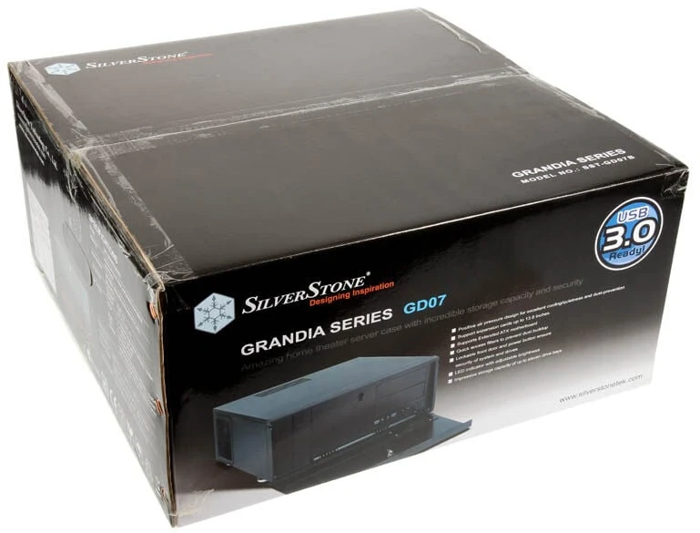 SilverStone SST–GD07B USB 3.0 Grandia Desktop – juoda