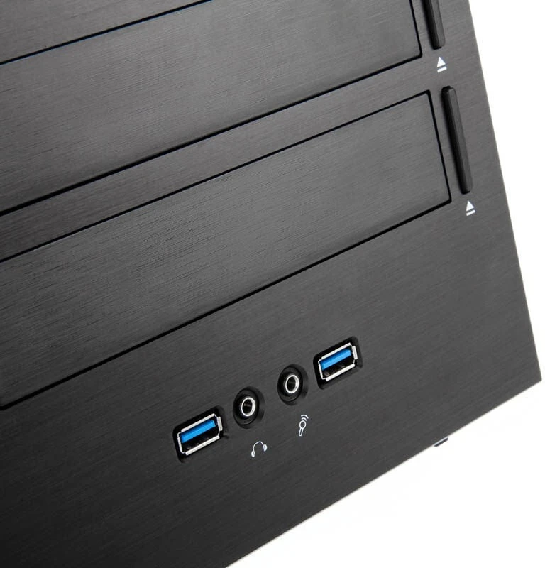 SilverStone SST–GD08B USB 3.0 Grandia Desktop – juoda