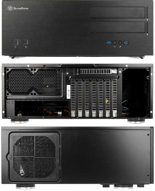 SilverStone SST–GD08B USB 3.0 Grandia Desktop – juoda