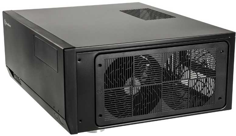 PC korpusas Silverstone SST-GD09B Grandia HTPC ATX, Juodas