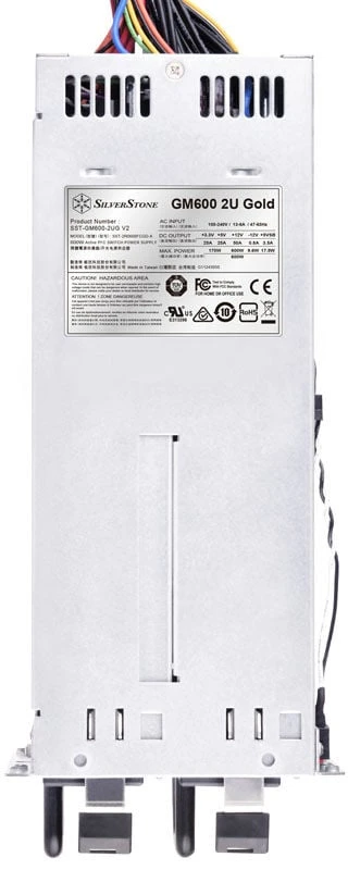 „SilverStone SST-GM600-2UG V2“ atsarginis 2U maitinimo šaltinis – 600 vatų