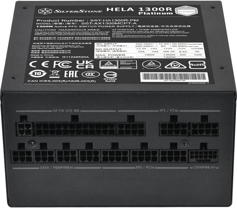 „Silverstone SST-HA1300R-PM Platinum“ maitinimo šaltinis, modulinis – 1300 vatų