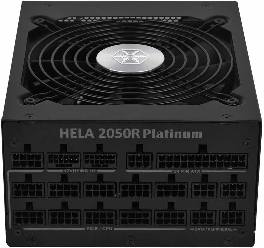 Silverstone Technology Coltd „SilverStone SST-HA2050R-PM“, kompiuterio maitinimo šaltinis - juodas, 2x 12VHPWR, 14x PCIe, kabelių valdymas, 2050 vatų
