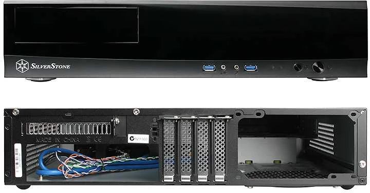 SilverStone Milo 03 Kompiuterio važiuoklė USB 3.0 x2, Mic x1, Spk x1, juodas, Micro ATX, Maitinimo šaltinis Komplekte Ne