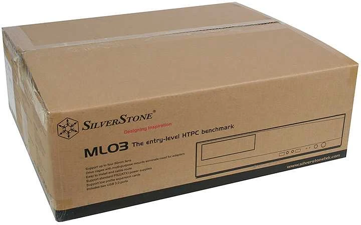 SilverStone Milo 03 Kompiuterio važiuoklė USB 3.0 x2, Mic x1, Spk x1, juodas, Micro ATX, Maitinimo šaltinis Komplekte Ne